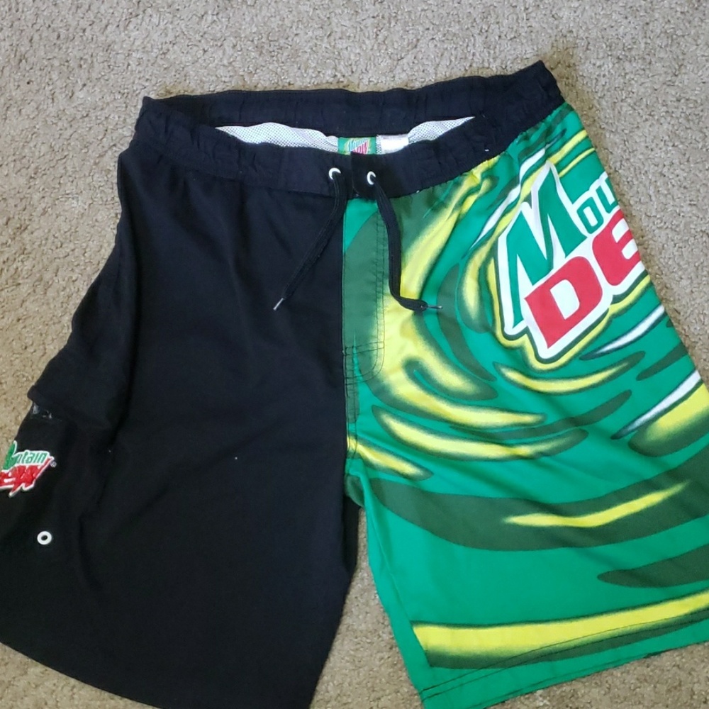 Mtn dew swim trunks